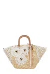 Alex Max Women's Straw Diva Tote Bag In Beige In Beige