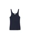 Alex Mill 365 Ribbed Tank In Dark Navy