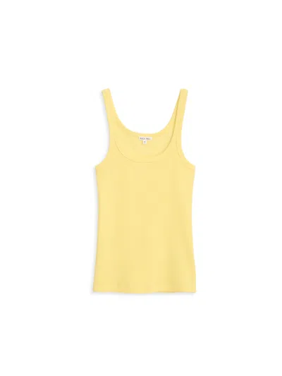 Alex Mill 365 Ribbed Tank In Yellow