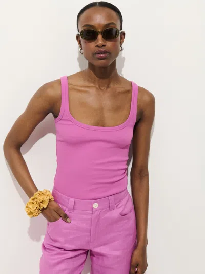 Alex Mill 365 Ribbed Tank In Pink