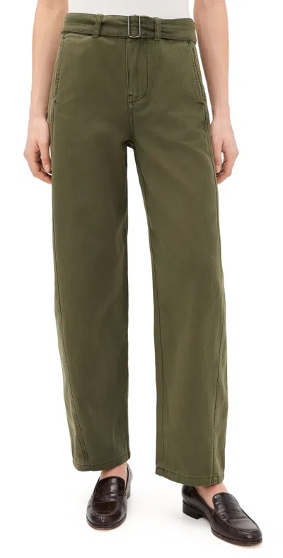Alex Mill 9th Street Pants Military Olive In Green