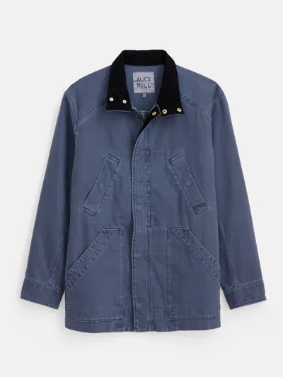 Alex Mill Aaron Utility Jacket In Recycled Denim In Blue