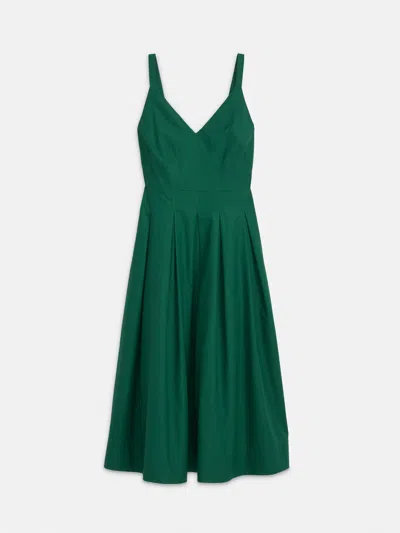 Alex Mill Abby Dress In Cotton Poplin In Green