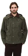 Alex Mill Aberg Utility Jacket In Waxed Cotton Army In Multi