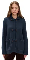 Alex Mill Ada Sweater Jacket In Cotton In Blue