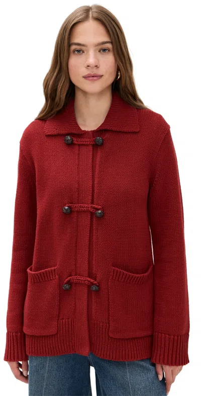 ALEX MILL ADA CARDIGAN MAHOGANY