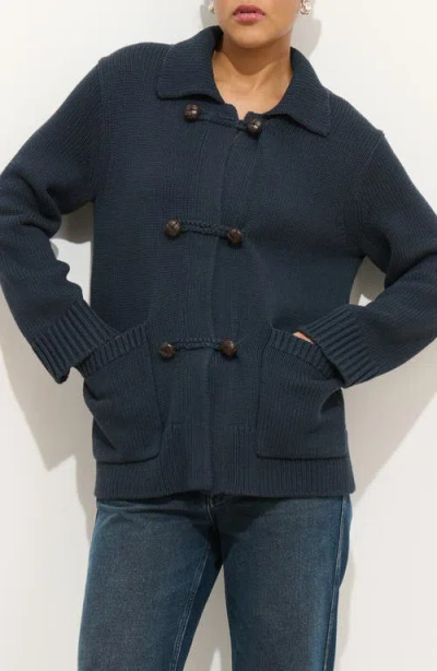 Alex Mill Ada Cotton Sweater Jacket In Blue