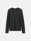 Alex Mill Airspun Tee In Cotton In Black