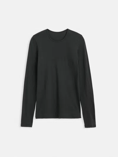 Alex Mill Airspun Tee In Cotton In Black