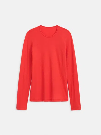 Alex Mill Airspun Tee In Cotton In Red