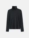 Alex Mill Airspun Turtleneck In Cotton In Black