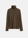 Alex Mill Airspun Turtleneck In Cotton In Brown