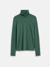 Alex Mill Airspun Turtleneck In Cotton In Green