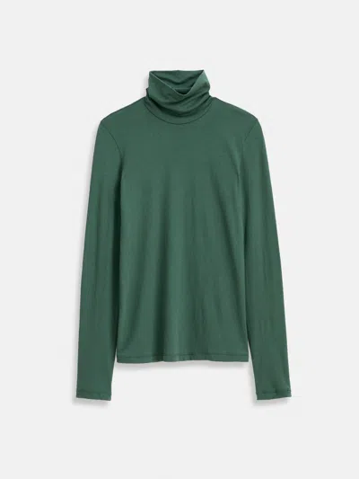 Alex Mill Airspun Turtleneck In Cotton In Green