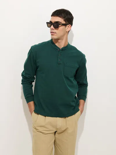 Alex Mill Alan Henley In Heavyweight Cotton In Green