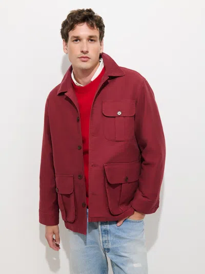 Alex Mill Alden Jacket In Moleskin In Red
