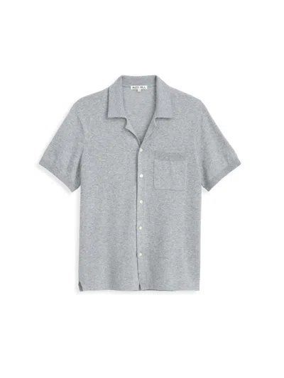 Alex Mill Aldrich Knit Shirt In Hemp Cotton In Gray