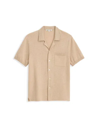 Alex Mill Aldrich Knit Shirt In Hemp Cotton In Brown