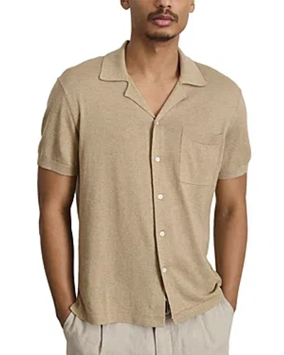 Alex Mill Aldrich Relaxed Fit Knit Camp Shirt In Neutral