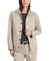 Alex Mill Britt Work Jacket In Herringbone In Putty