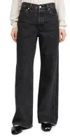 Alex Mill Alek Relaxed Wide Leg Pants Seattle Black Wash In Seattle Black Wash