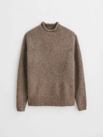 Alex Mill Alex Alpaca Sweater In Chestnut