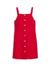 Alex Mill Alexis Dress In Cotton Linen In Crimson