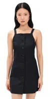 Alex Mill Alexis Dress In Cotton Linen In Black