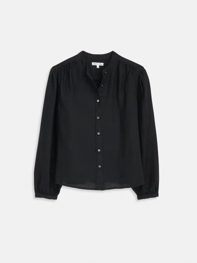 Alex Mill Ali Top In Linen In Black