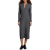 Alex Mill Long Sleeve Alice Ribbed Dress In Gray