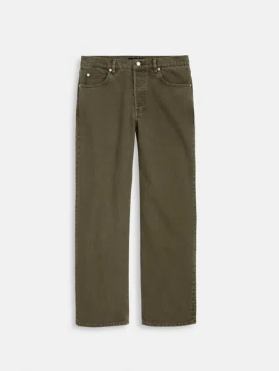 Alex Mill Am Relaxed Straight 5 Pocket Jean In Green