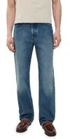 Alex Mill Am Relaxed Straight 5 Pocket Jeans Antique Indigo In Antique Indigo