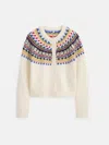 Alex Mill Amina Fairisle Sweater In Wool In Neutral