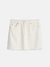 ALEX MILL ANDIE MINI SKIRT IN WHITE DENIM