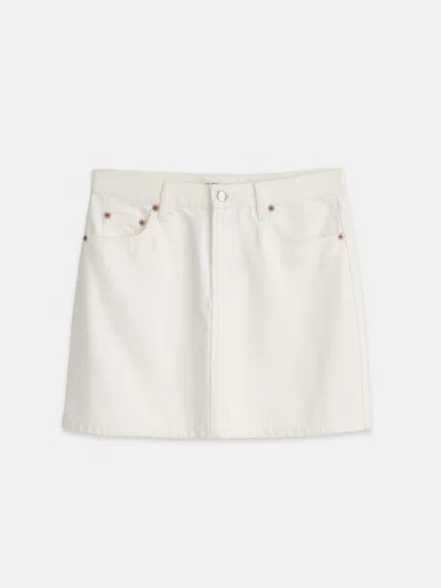 Alex Mill Andie Mini Skirt In White Denim