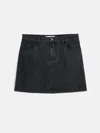 Alex Mill Ange Mini Skirt In Black Denim In Washed Black