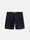ALEX MILL ANNA PLEATED SHORTS IN LINEN