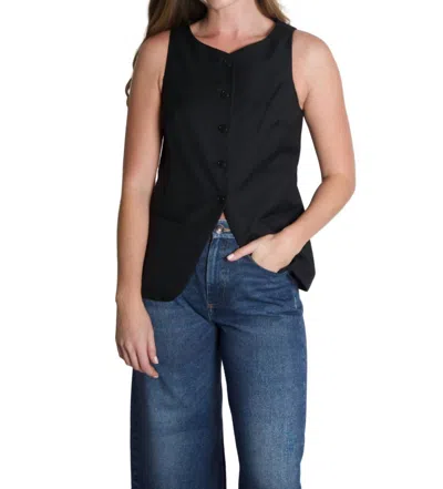 Alex Mill Anna Vest In Rich Black