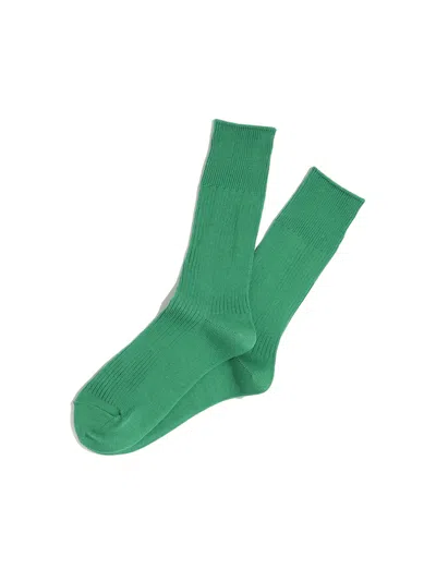 Alex Mill Anonymousism Brilliant Crew Sock In Green