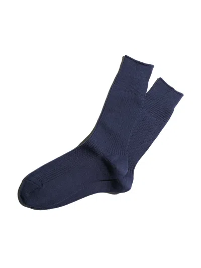 Alex Mill Anonymousism Brilliant Crew Sock In Navy