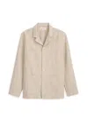Alex Mill Arthur Work Jacket In Cotton Linen Twill In Flax Ivory