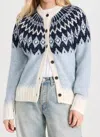 Alex Mill Ashwood Fair Isle Recycled Intarsia-knit Cardigan In Multi