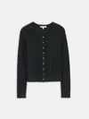 Alex Mill Ava Cardigan In Extrafine Merino Wool In Black