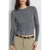 Alex Mill Ava Fine Gauge Merino Wool Sweater In Heather Grey