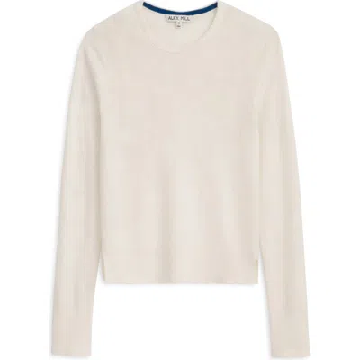 Alex Mill Ava Fine Gauge Merino Wool Sweater In Ivory