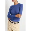 Alex Mill Ava Fine Gauge Merino Wool Sweater In Mystic Blue