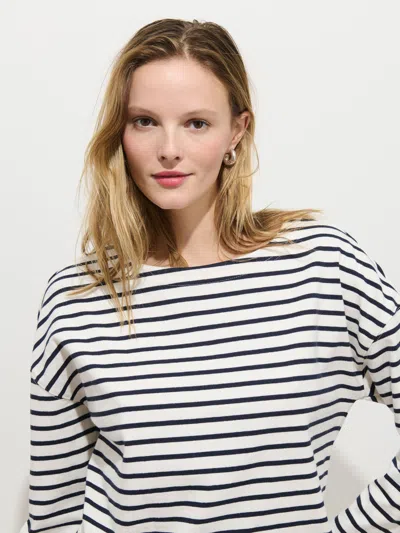 Alex Mill Avignon Striped Tee In Cotton In Blue