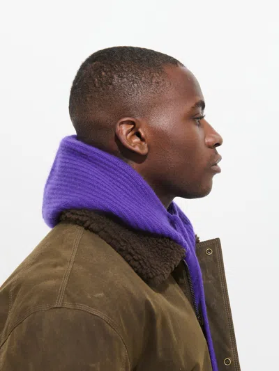 Alex Mill Balaclava In Cashmere In Deep Purple