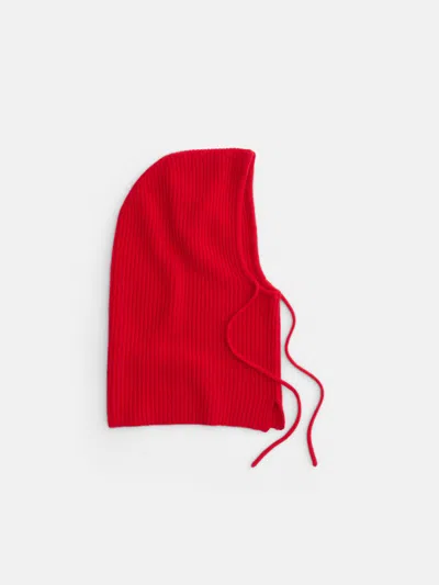 Alex Mill Balaclava In Cashmere In Scarlet