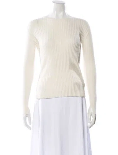 Pre-owned Alex Mill Bateau Neckline Sweater In Neutral
